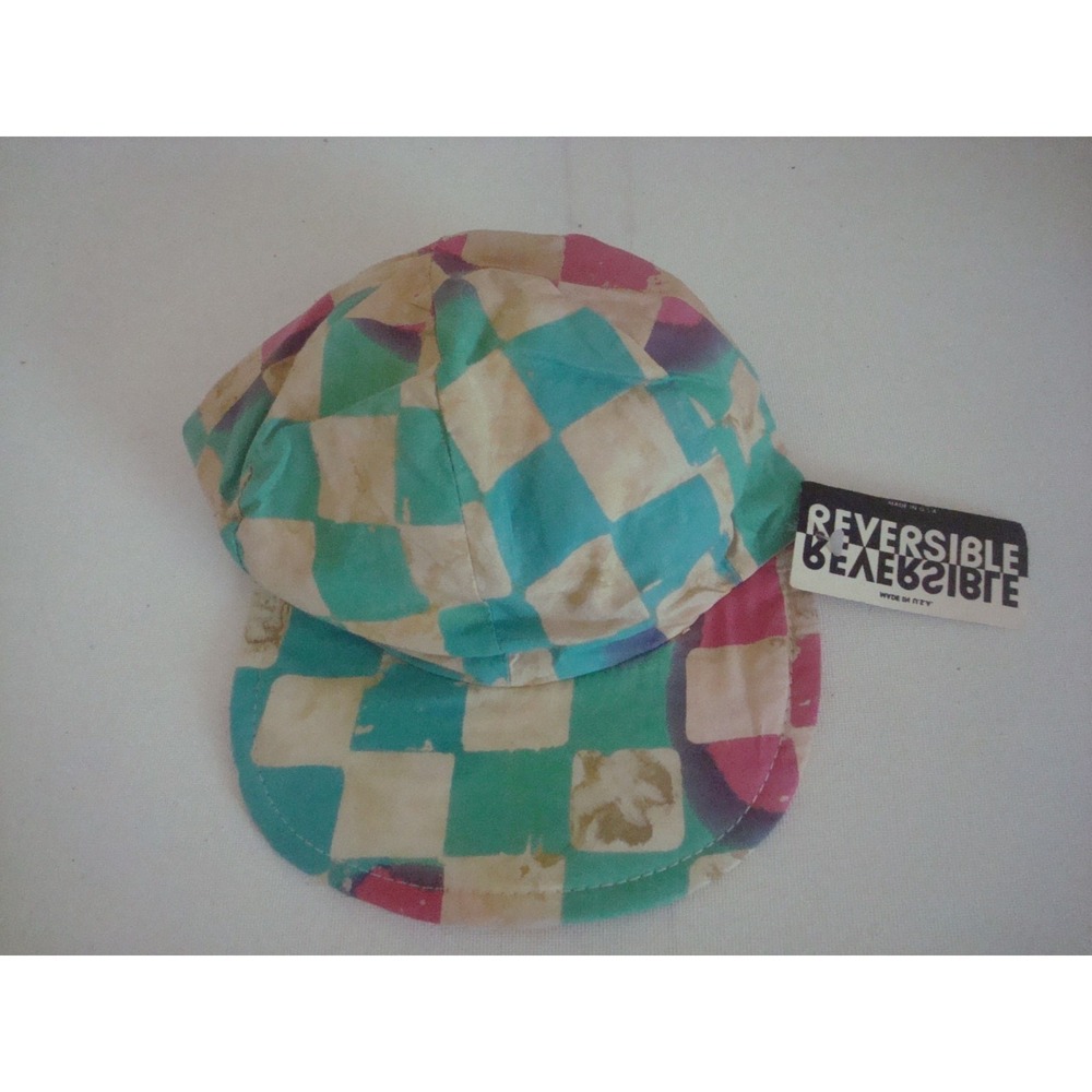 TIKI FLORAL TROPIC USA MADE 80S NOVELTY HAT CAP VINTAGE DEADSTOCK C4